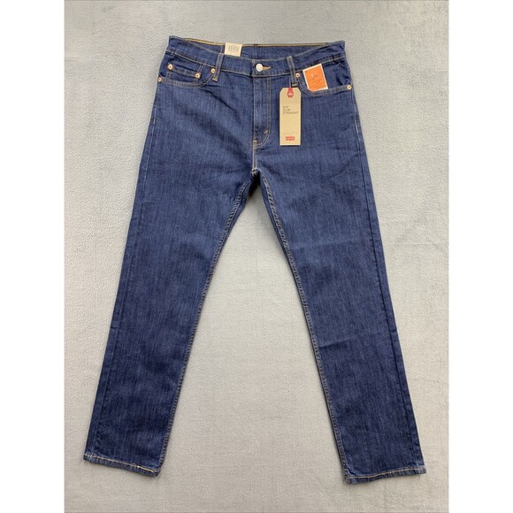 Levi Slim Straight 513 Denim Jeans Men's 32X32 Western Cowboy Medium Wash NWT